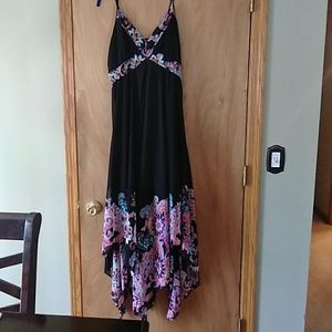 Express Black and floral dress size L